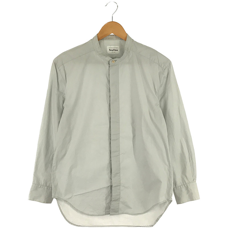 SOLID FLY FRONT SHIRT【ソリッド フライフロントシャツ】-