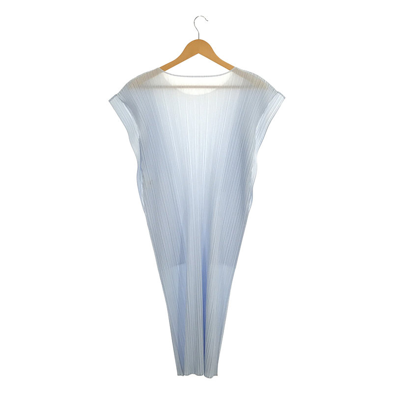 PLEATS PLEASE ISSEY MIYAKE / プリーツプリーズイッセイミヤケ サイドスリット プリーツ ノースリーブ ワンピース