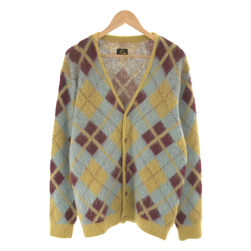 菅田将暉着用モデル Argyle Mohair Cardigan アーガイル モヘヤ ウール