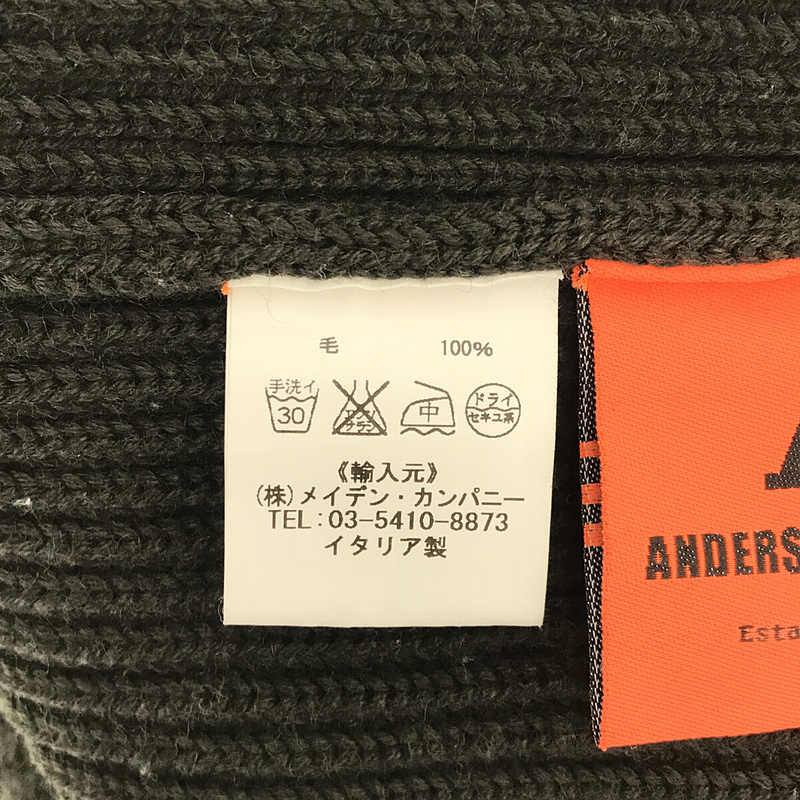 ANDERSEN-ANDERSEN / アンデルセンアンデルセン イタリア製 クルーネック ウール ニット セーター