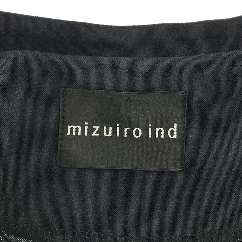mizuiroind / ミズイロインド スタンドカラー ワイドシルエット シャツ ジャケット