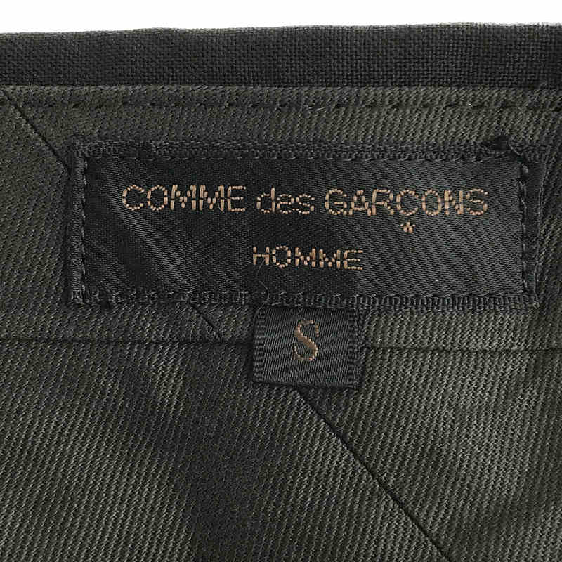 COMME des GARCONS HOMME / コムデギャルソンオム 90s～ ウールギャバ 2タック入り テーパード スラックス パンツ