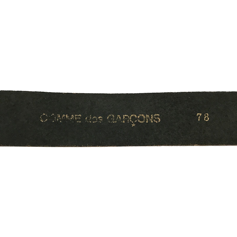 COMME des GARCONS / コムデギャルソン ヴィンテージ フラワーエンボス加工 レザー メタリックモチーフ ベルト