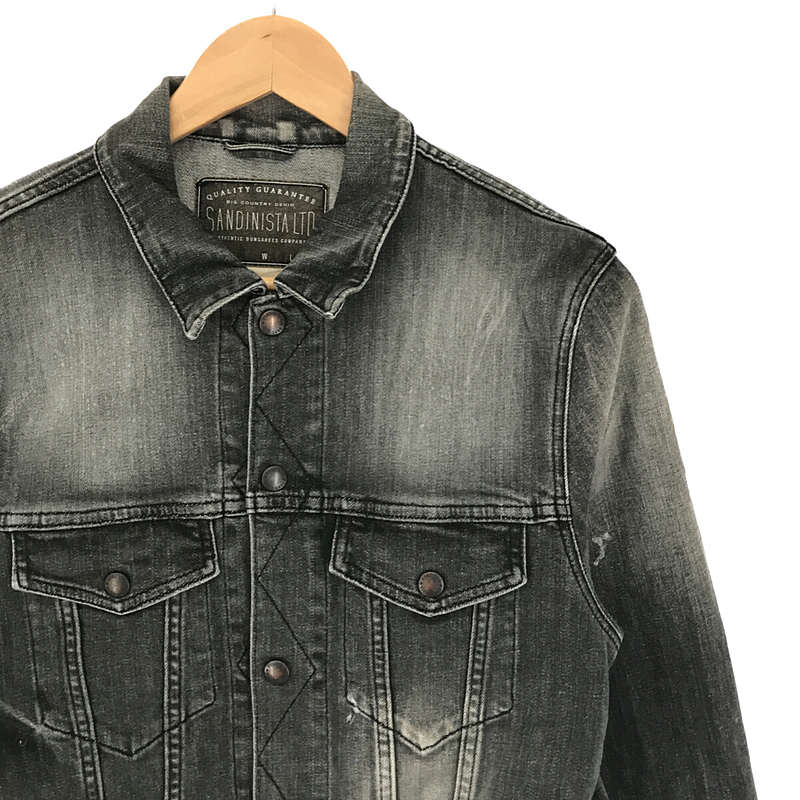 B.C.Stretch Damaged Denim Jacket 3rd タイプ ストレッチ ダメージ 加工 デニム ジャケットSANDINISTA  / サンディニスタ