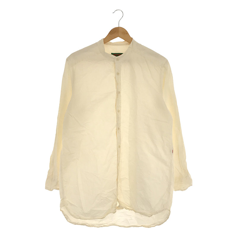 CHEMISE BIG SHI ペーパー コットン バンドカラー シャツCASEY CASEY / ケーシーケーシー