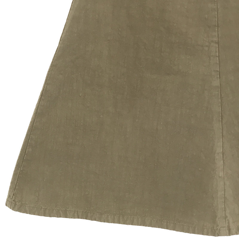 miu miu / ミュウミュウ イタリア製 リップストップ コットン バックジップ 台形 スカート