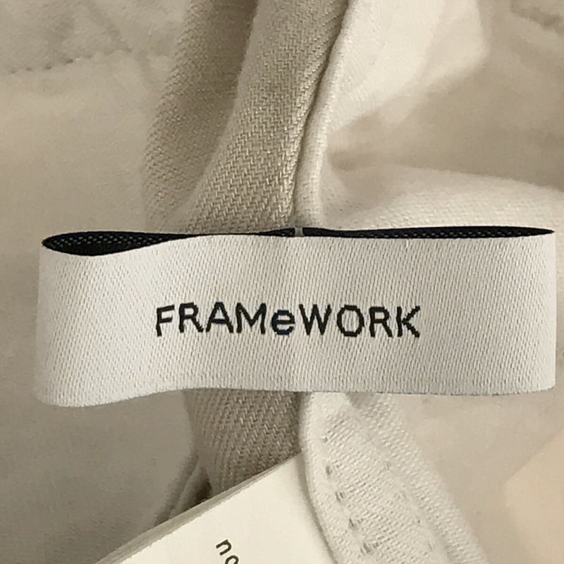 Framework / フレームワーク リネン レーヨン ドロスト パンツ