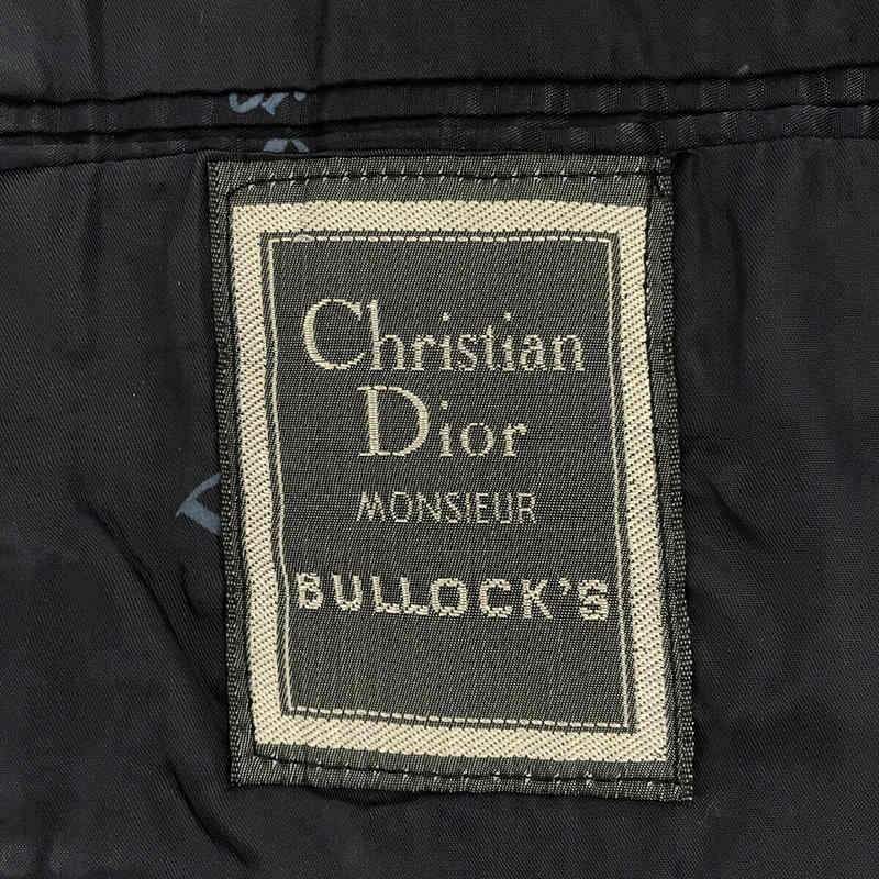 Christian Dior Monsieur / クリスチャン ディオール ムッシュ VINTAGE BULLOCK’S THE WORLD’S BEST 千鳥格子 ツイード ウール 2B テーラード ジャケット