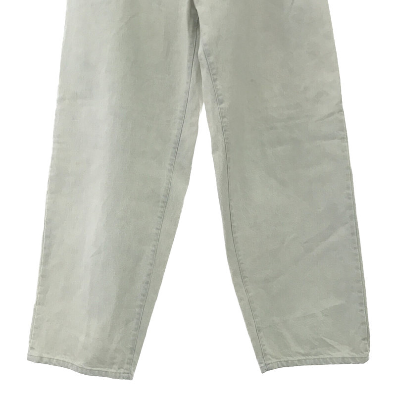 EX WIDE HOOKED DENIM JEANS #STONE [ST.150] ワイド ウエスト ホック