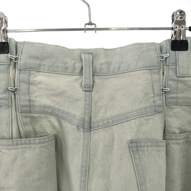 stein / シュタイン EX WIDE HOOKED DENIM JEANS #STONE [ST.150]  ワイド ウエスト ホック ワイド デニム パンツ