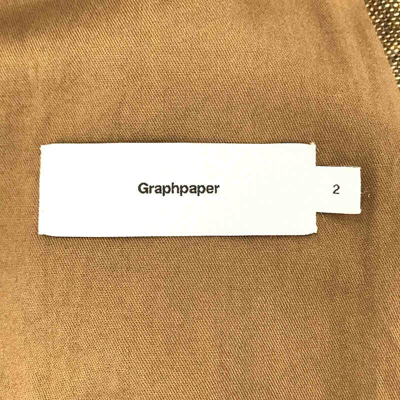 Graphpaper / グラフペーパー オーバーサイズ ダブルブレスト ツイードコート サンプル品