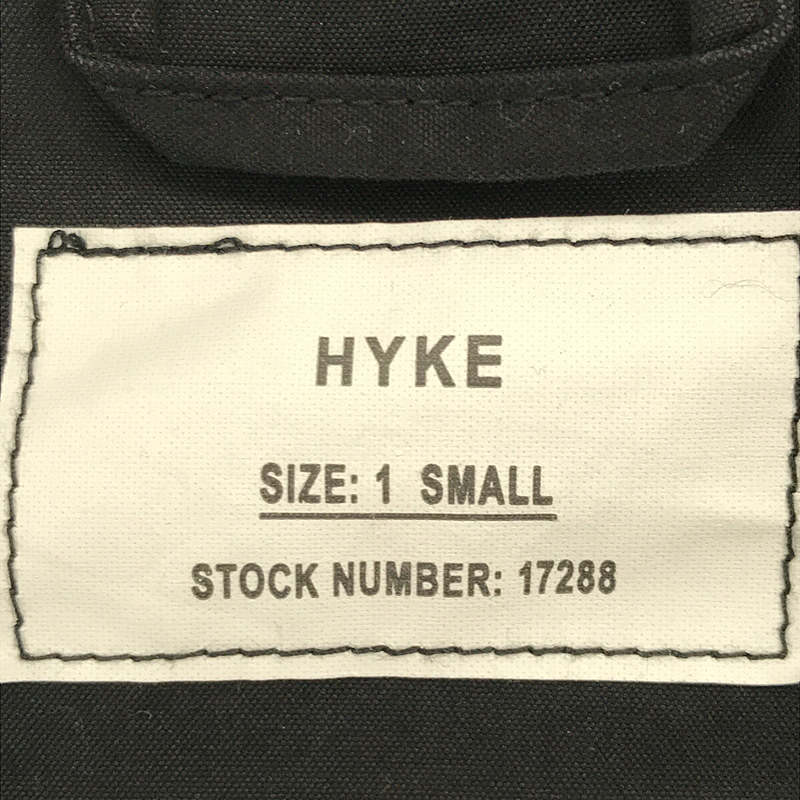 HYKE / ハイク N/C MILITARY JACKET ベンタイルスモックジャケット