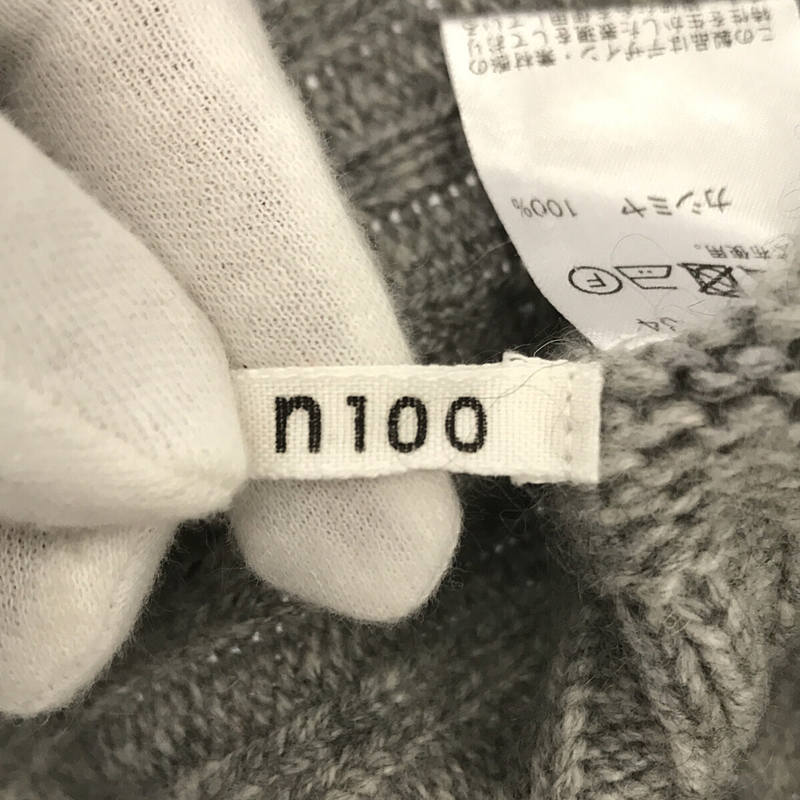 n100 / エヌワンハンドレッド カシミヤ100％ タートルネックニット