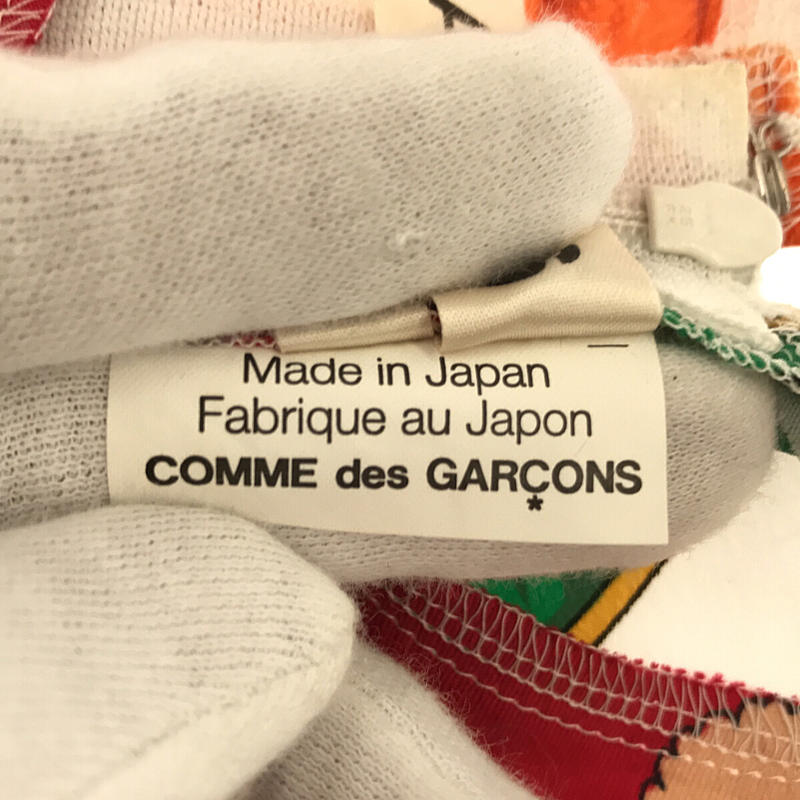 COMME des GARCONS / コムデギャルソン ヴィンテージスカーフ 再構築 シルク ノースリーブブラウス