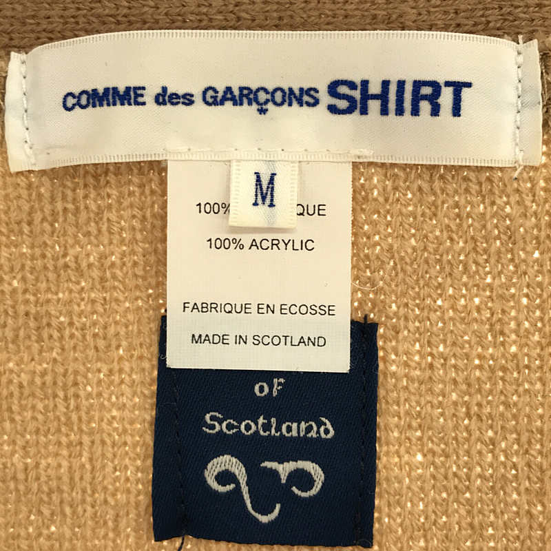 COMME des GARCONS SHIRT / コムデギャルソンシャツ × Lochaven of Scotland ロックエーベンオブスコットランド ウール ニット カーディガン