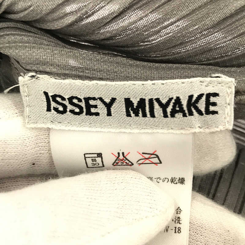 ISSEY MIYAKE / イッセイミヤケ 2000s 白タグ プリーツ ハイネック ロングスリーブカットソー