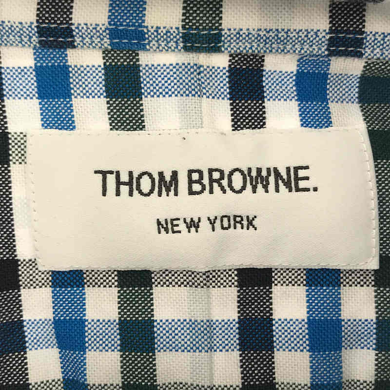 THOM BROWNE / トムブラウン チェック オックスフォード ボタンダウンシャツ
