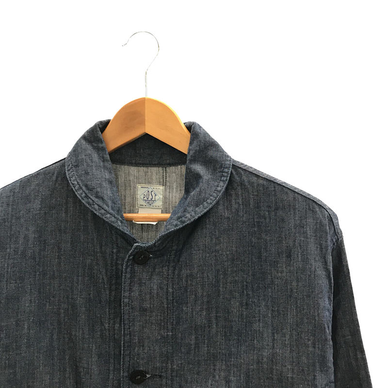 肩幅46cm未使用POST O'ALLS shawl collar DENIM JACKET - ジャケット ...