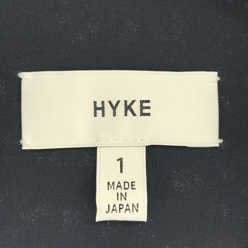 HYKE / ハイク SHIRT DRESS ノーカラー ロング シャツ ワンピース