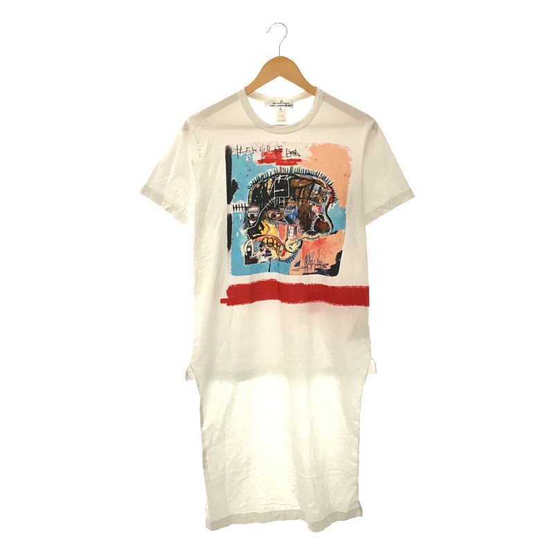 JEAN MICHEL BASQUIAT 前ロング丈 バスキアTシャツ