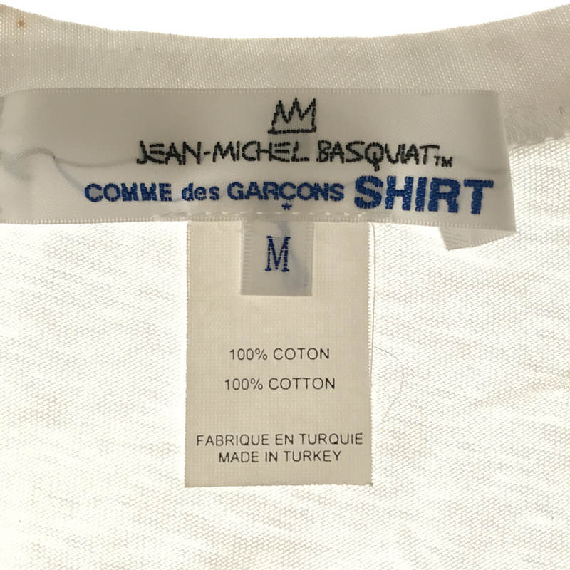 COMME des GARCONS SHIRT / コムデギャルソンシャツ JEAN MICHEL BASQUIAT 前ロング丈 バスキアTシャツ