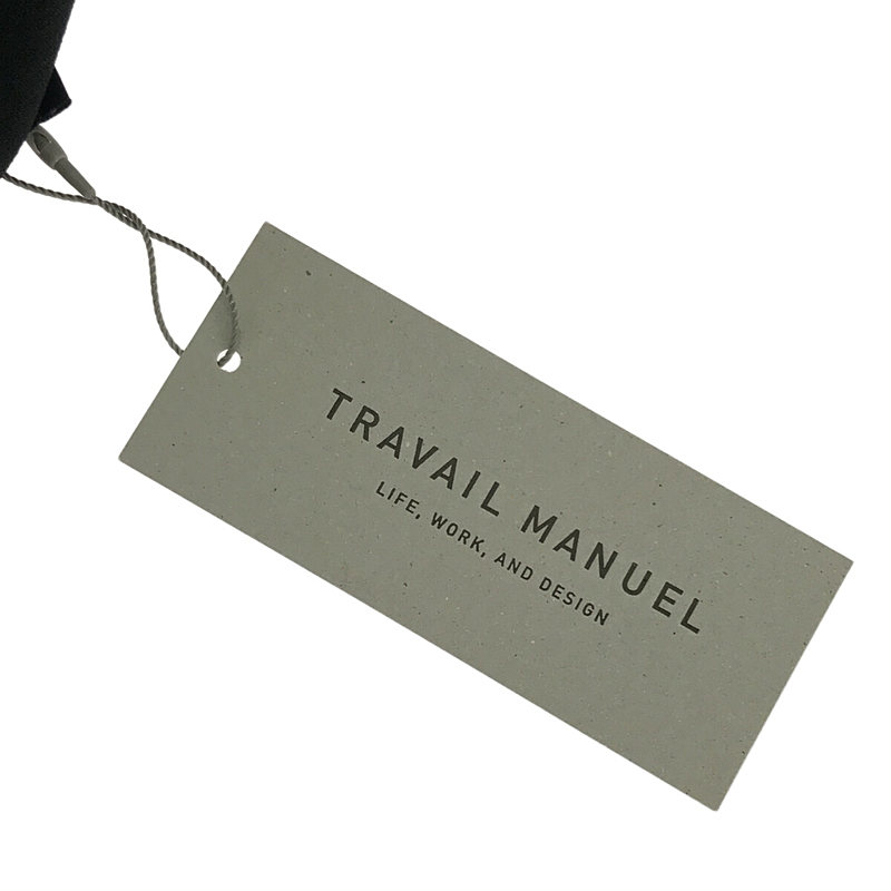 TRAVAIL MANUEL / トラバイユマニュアル ダブルクロスコクーンワンピース