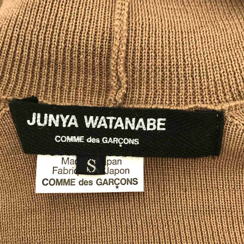JUNYA WATANABE COMME des GARCONS / ジュンヤワタナベ パンチング タートルネック ウールニット プルオーバー