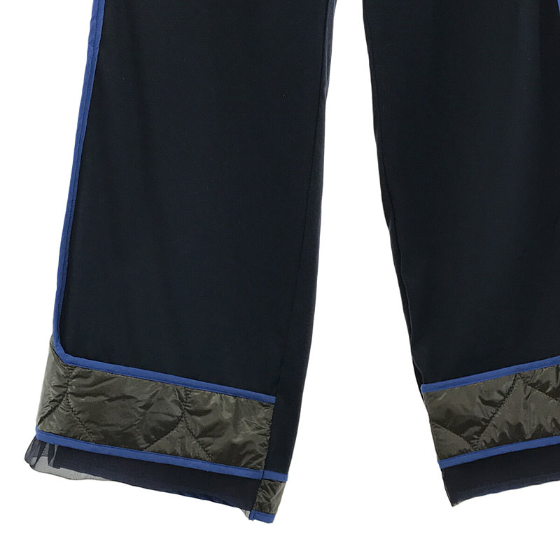 Harikae / ハリカエ キルティング切替 ワイドイージーパンツ