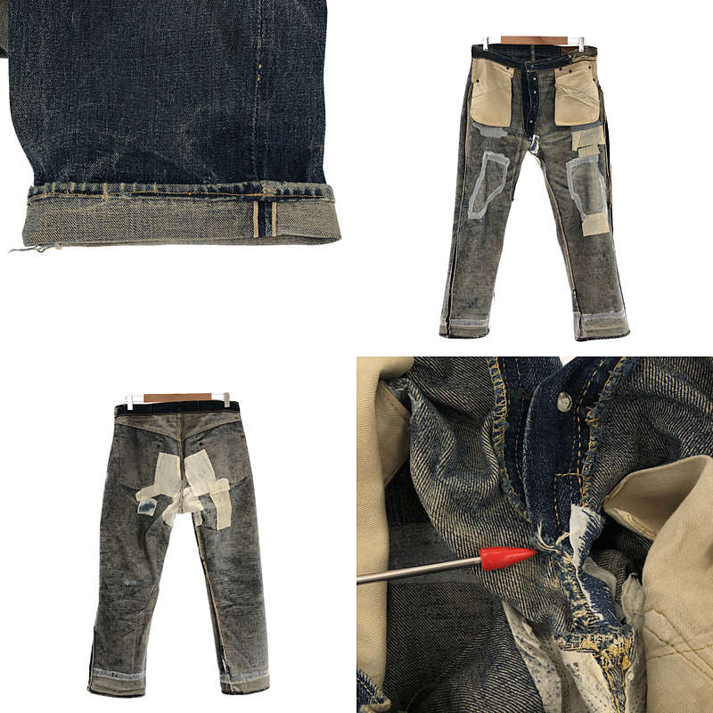 Levi's / リーバイス 40s ヴィンテージ 501XX 46モデル 革パッチ 隠しリベット セルビッチ デニムパンツ