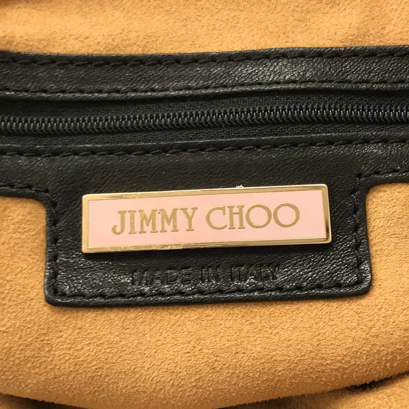 JIMMY CHOO / ジミーチュウ パンチングレザー アジャスター ハンドバッグ