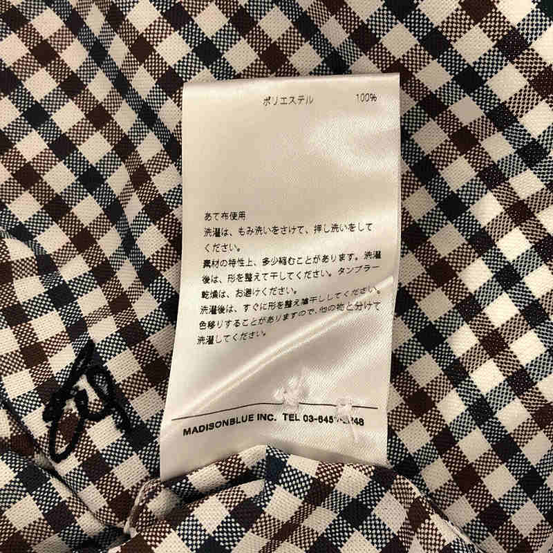 MADISON BLUE / マディソンブルー SLEEVELESS MADISON GINGHAM SHIRT スリーブレス ギンガムチェック シャツ