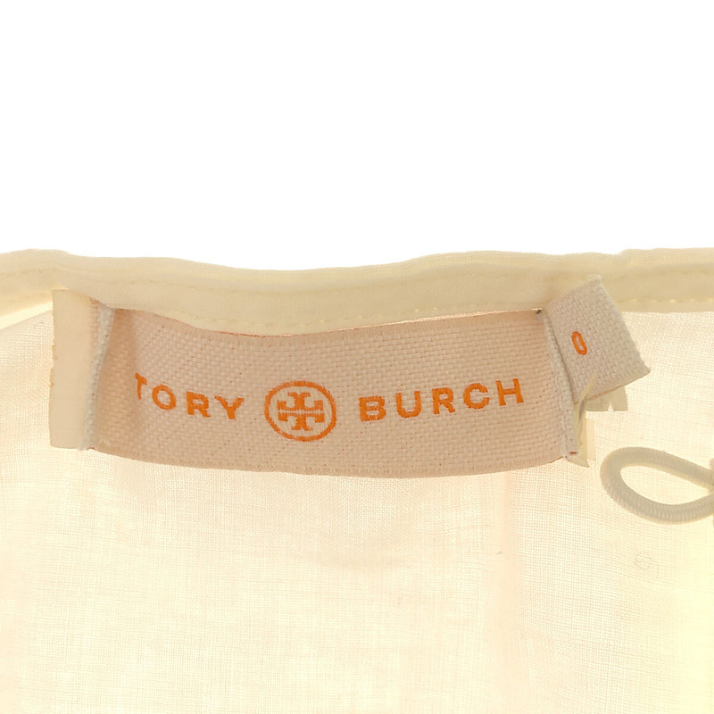 TORY BURCH / トリーバーチ 袖フリル プルオーバー 半袖ブラウス