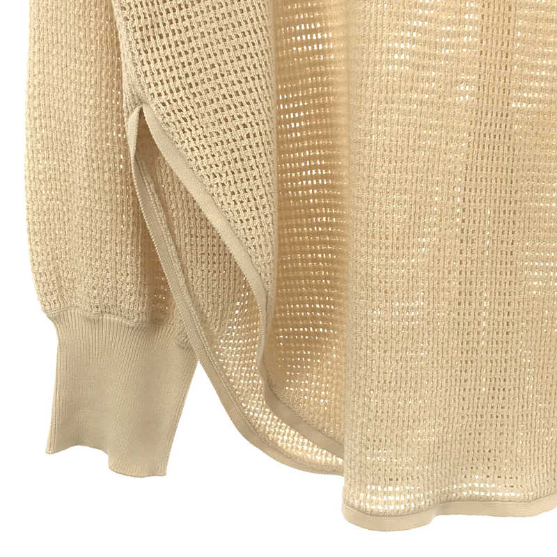 Framework / フレームワーク 12G メッシュ 柄 バックスリット ニット