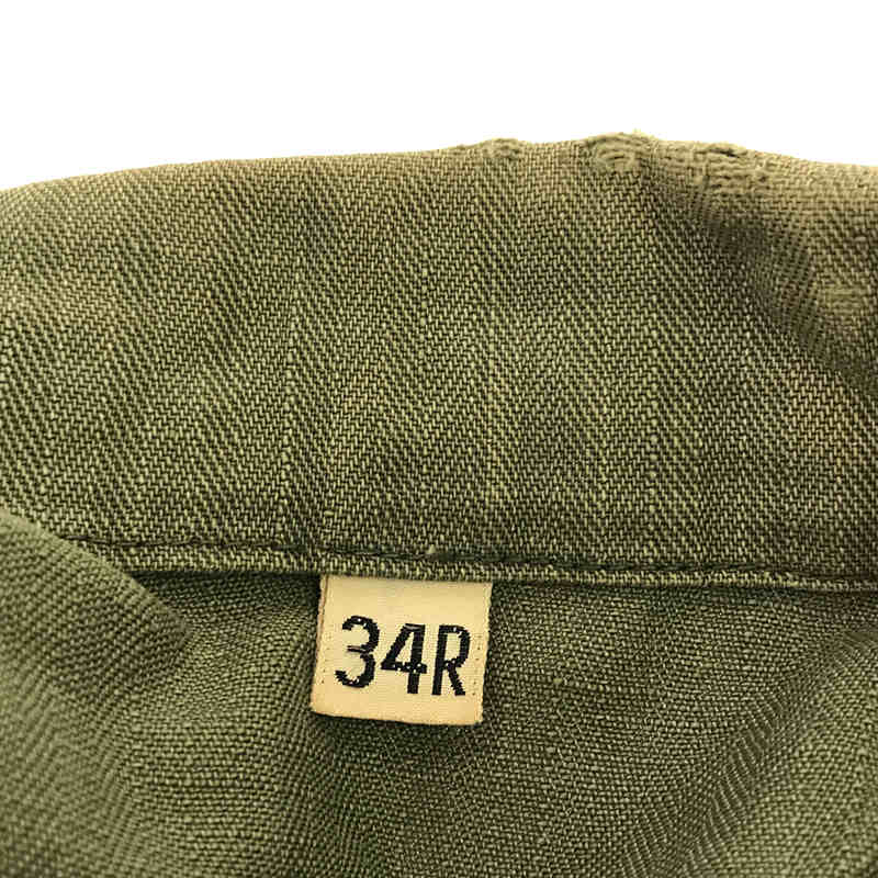 VINTAGE / ヴィンテージ古着 推定50s〜 U.S.ARMY アメリカ軍 M-47 HBT ヘリンボーン ユーティリティシャツ