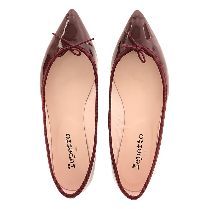 repetto / レペット パテントレザー ポインテッドトゥ フラットシューズ