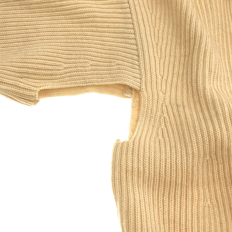 unfil / アンフィル bluefaced leicester bottle neck sweater / カットアウト タートルネックニット