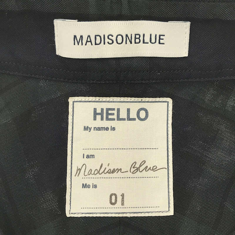 MADISON BLUE / マディソンブルー J.BRADLEY SHIRT チェック ボタンダウン 半袖シャツ