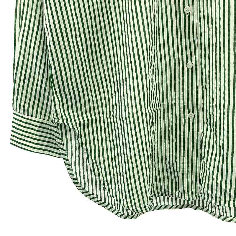 SZ Blockprints / エスゼットブロックプリント Oversized Button Down Shirt オーバーサイズドストライプシャツ