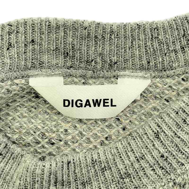 DIGAWEL / ディガウェル コットン混 クルーネックニット
