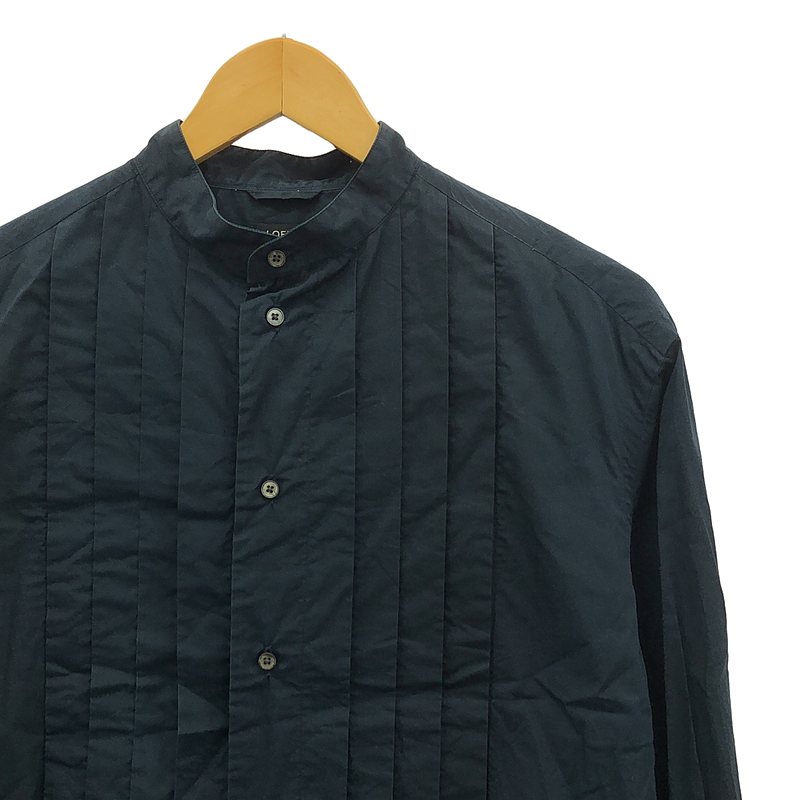 LOEFF / ロエフ コットンポプリンプリーツロングシャツ