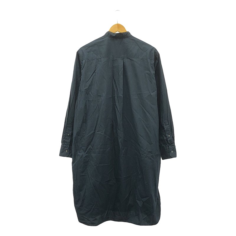 LOEFF / ロエフ コットンポプリンプリーツロングシャツ