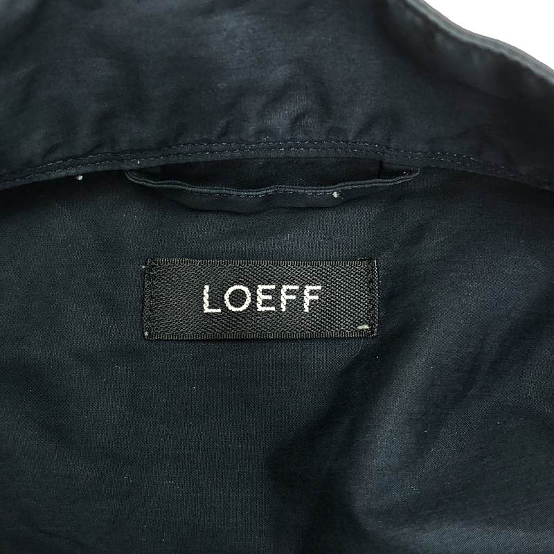 LOEFF / ロエフ コットンポプリンプリーツロングシャツ