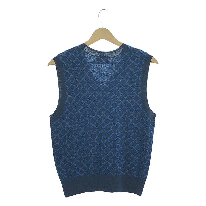 A.P.C. / アーペーセー ウール 総柄 Vネック ベスト