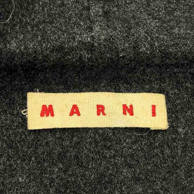 MARNI / マルニ ウール フード ジップアップ コート