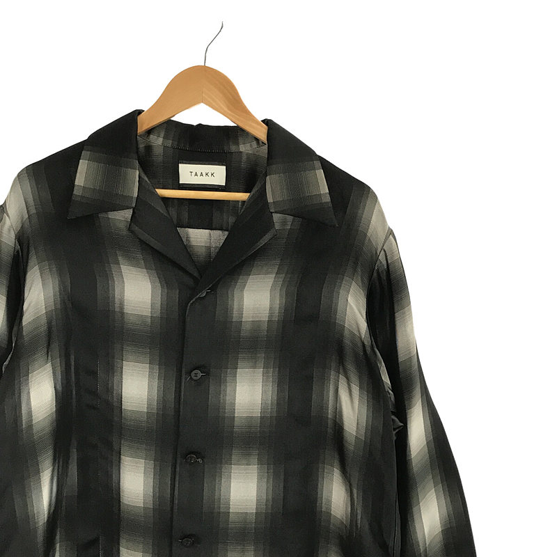 TAAKK / ターク OMBRE CHECK SHIRT オンブレチェックシャツ