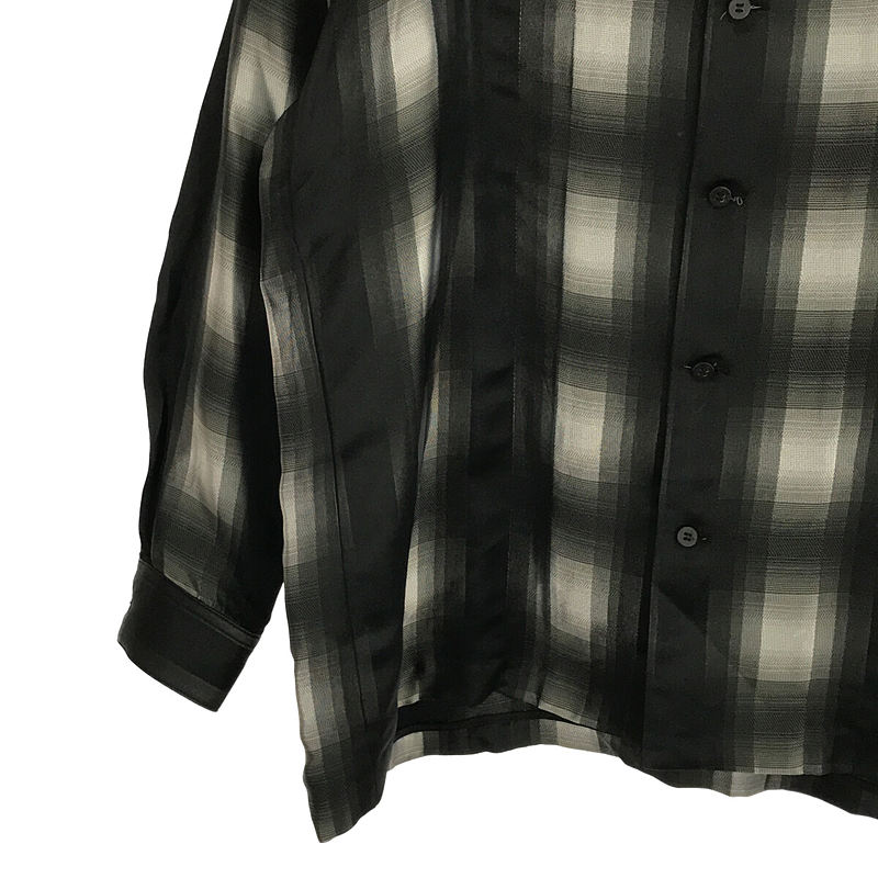 used オンブレチェックシャツ ombre check shirt