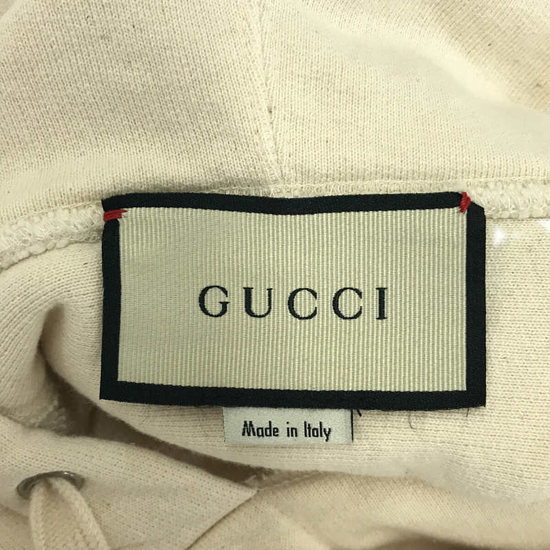 GUCCI / グッチ SEXINESS フロントロゴ プリント オーバーサイズ プルオーバー パーカー 箱有