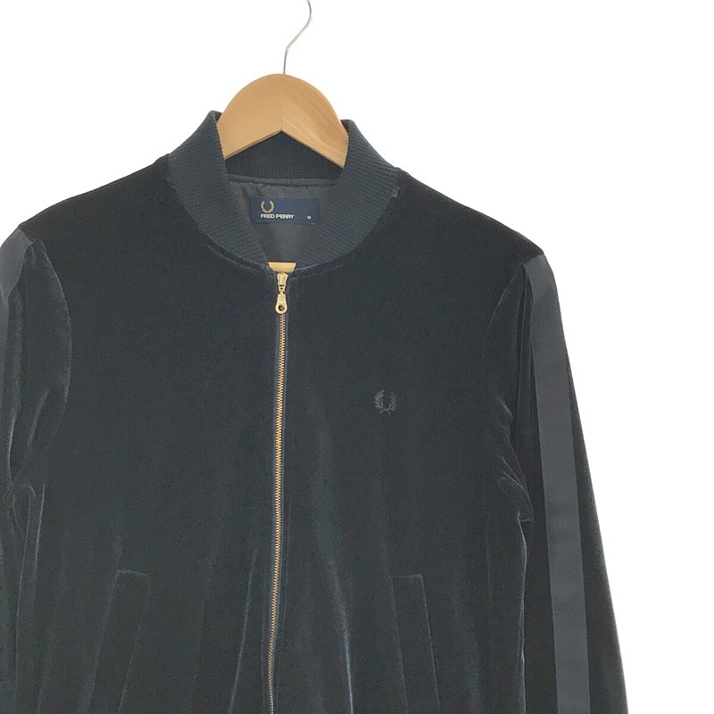 FRED PERRY / フレッドペリー BOMBER JACKET ベロア ボンバージャケット トラックジャケット