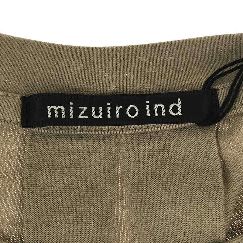 mizuiroind / ミズイロインド ドロップテイル 半袖Tシャツ