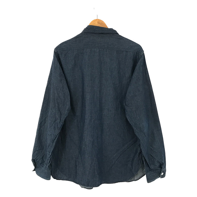 POST O'ALLS / ポストオーバーオールズ 1102 Shirt light oz denim ライトオンスデニム ワークシャツ